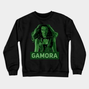 Gamora | Green vintage poster Crewneck Sweatshirt